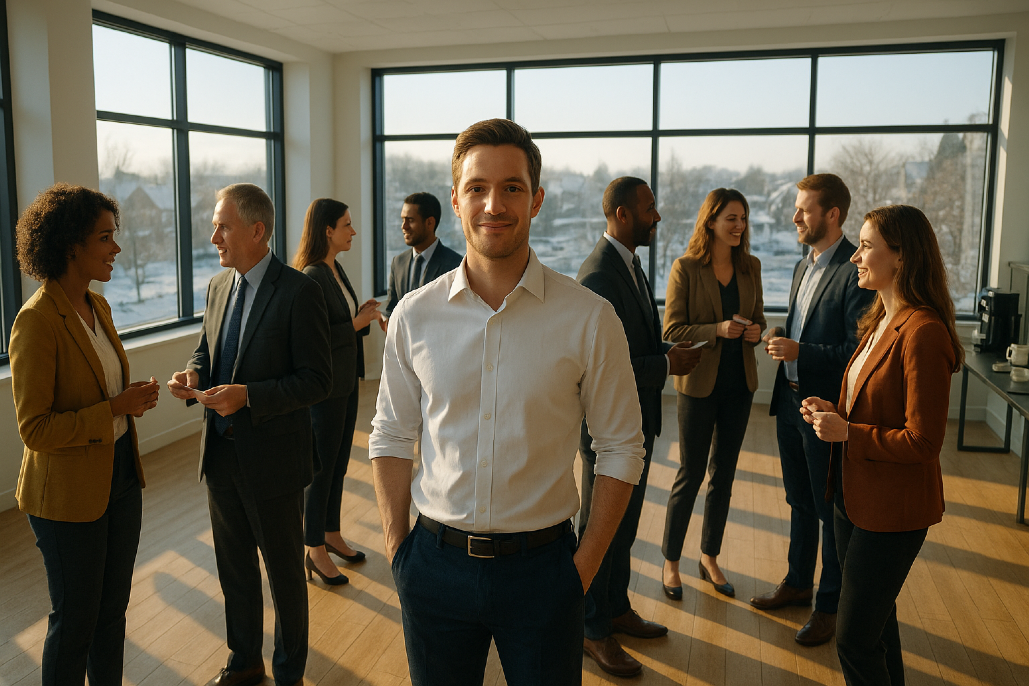 Networking skill strong, Connections forged and nurtured, Success is certain