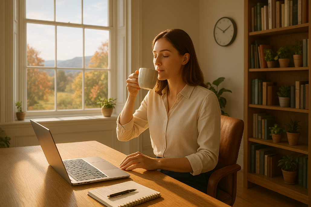 I am in charge of my mind, Thoughts flow like a river, Controlled by my will