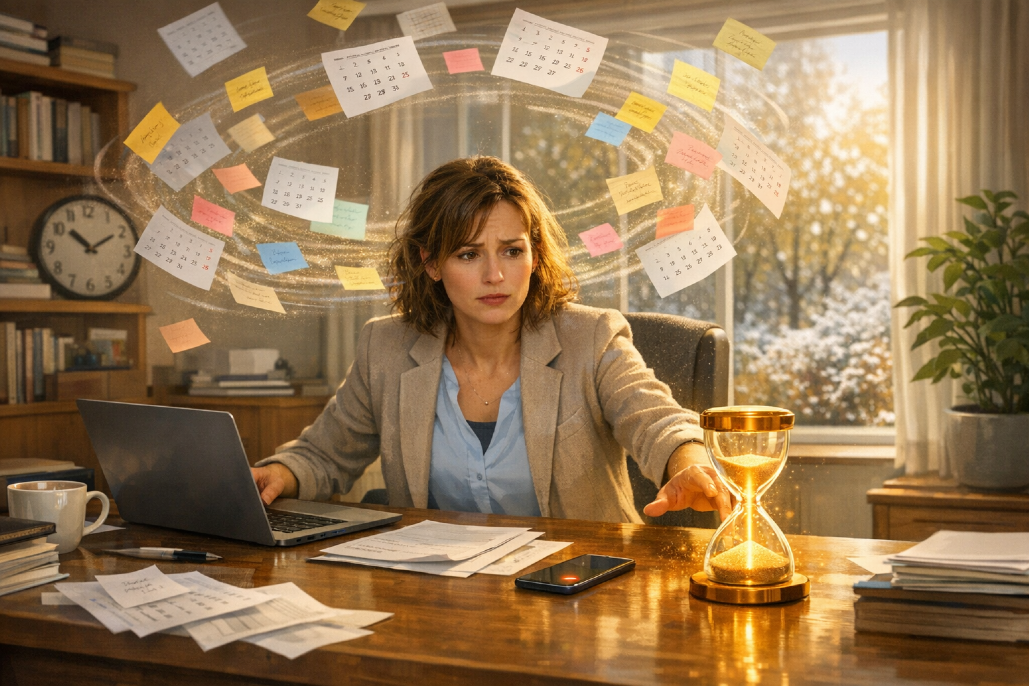 Bad diary management, Missed appointments, forgotten tasks, Disorganized mess